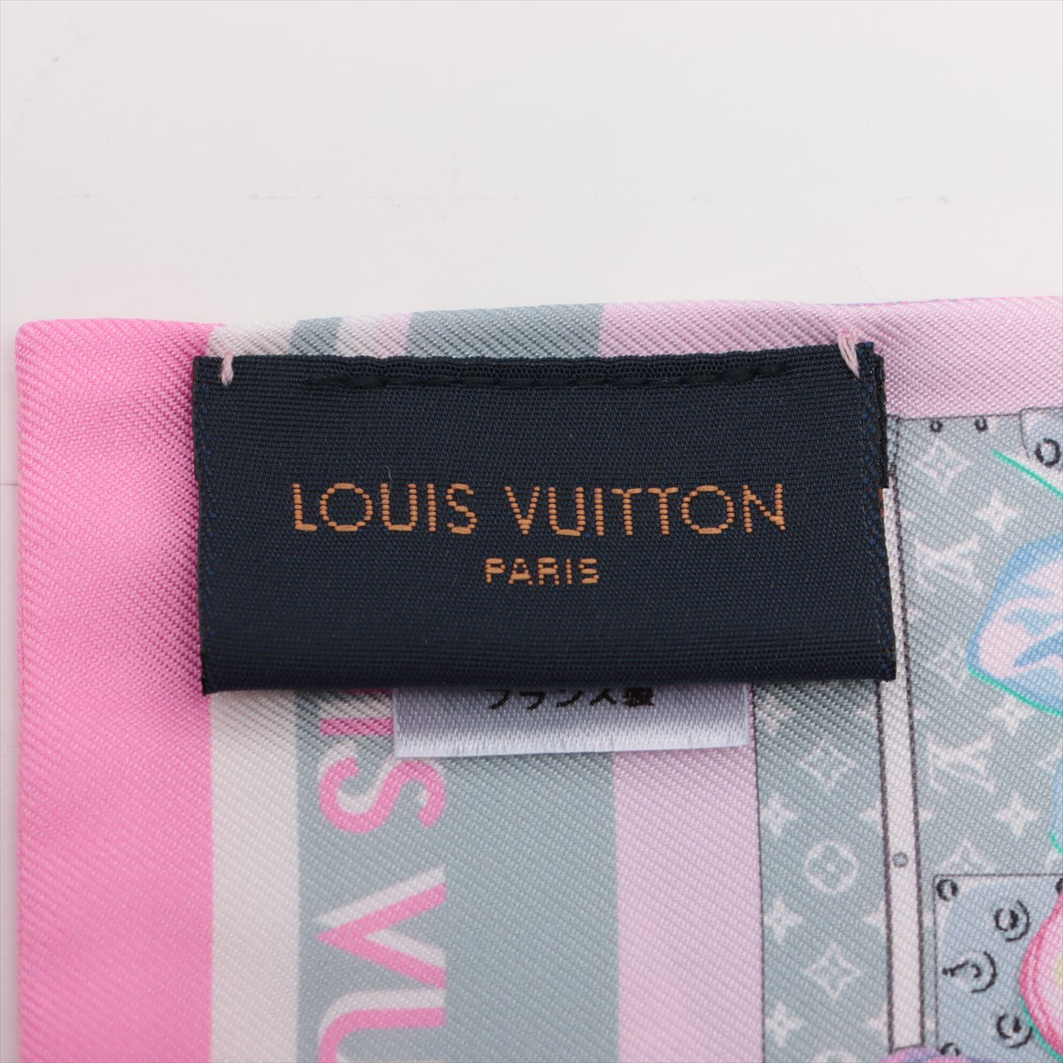 Louis Vuitton M76969 Bandeau Mull fleur HS0261 Scarf Silk Pink