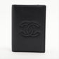 Chanel Coco Mark Caviar Skin Card Case Black 22677721