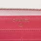 Chanel Matelasse Caviar Skin Zip Round Wallet White Gold Metal Fittings