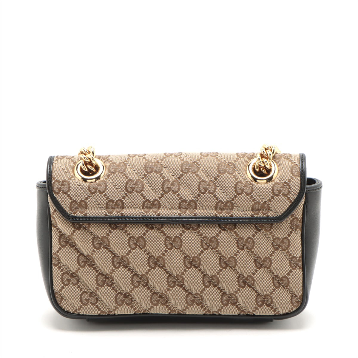 Gucci GG Canvas Canvas & Leather Chain Shoulder Bag