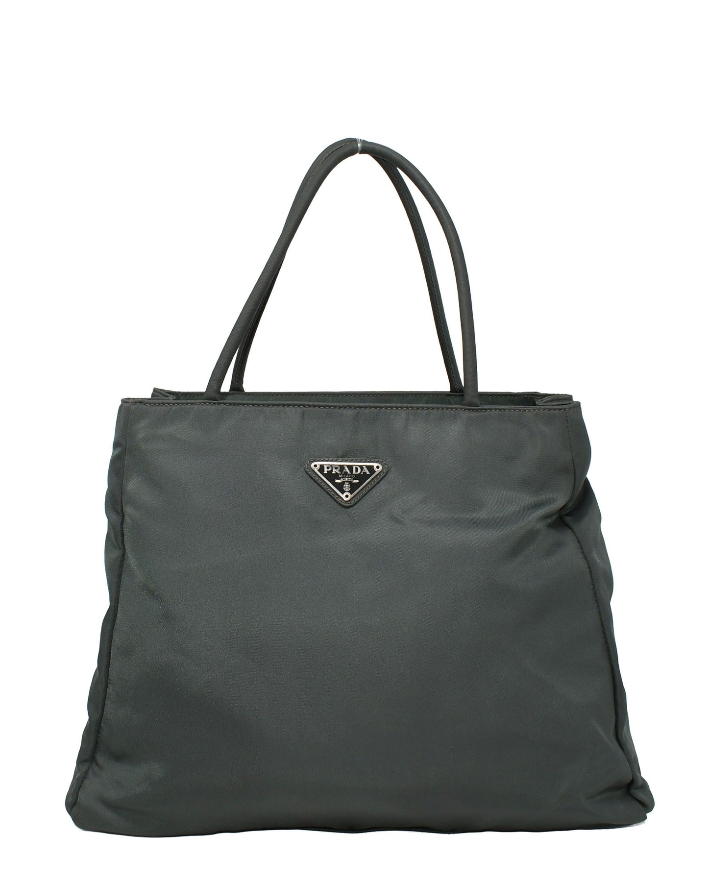 Prada Gray Tessuto City Tote