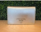 Prada metalic Champagne gold flap Crossbody GHW