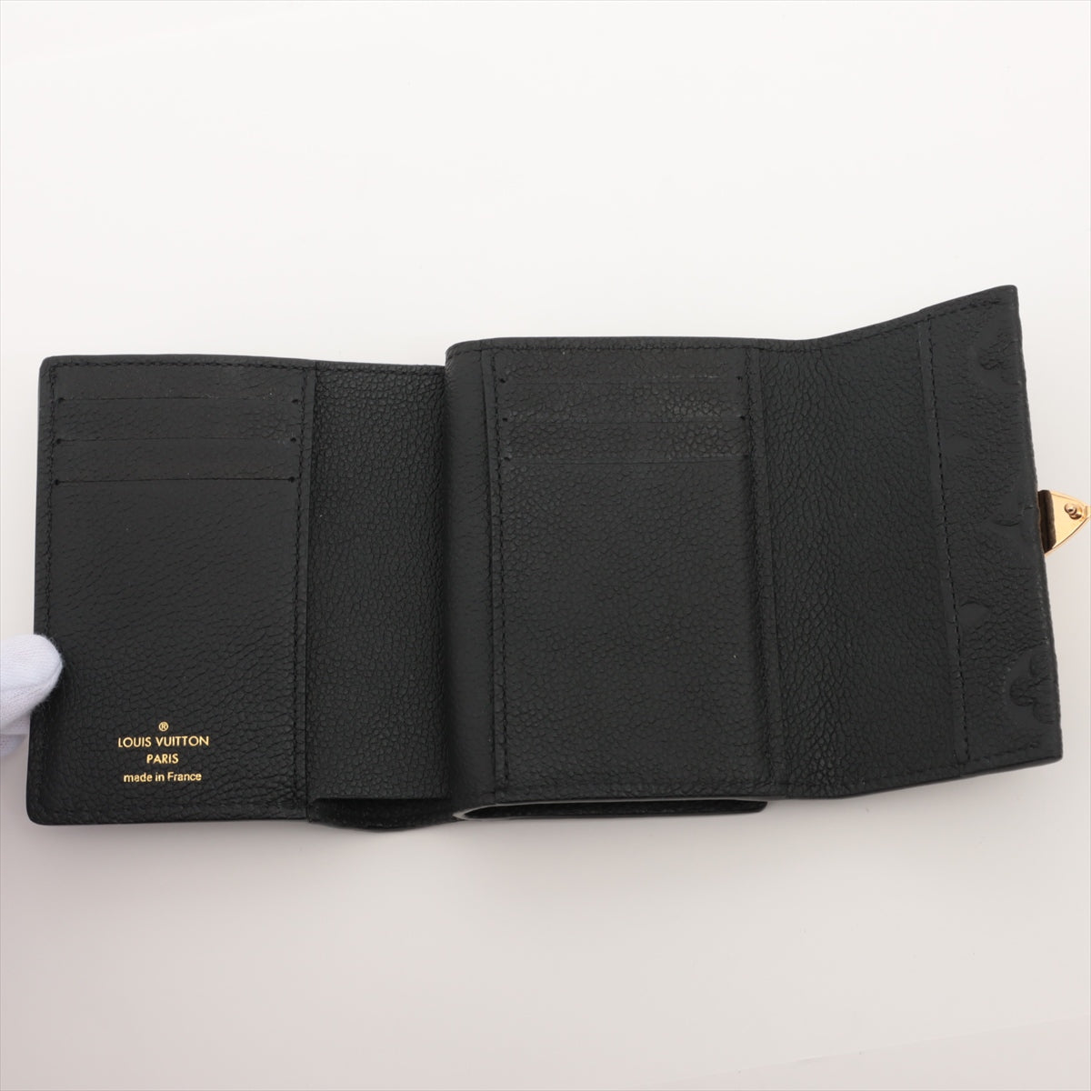 Louis Vuitton monogram empreinte Portefeuilles Métis Compact Noir Compact Wallet