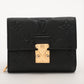 Louis Vuitton monogram empreinte Portefeuilles Métis Compact Noir Compact Wallet