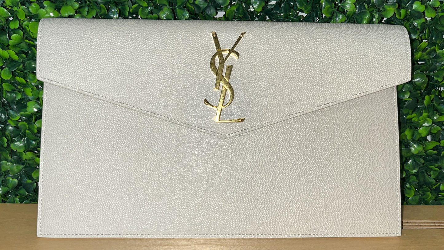 YSL	Uptown Pouch	Beige	A